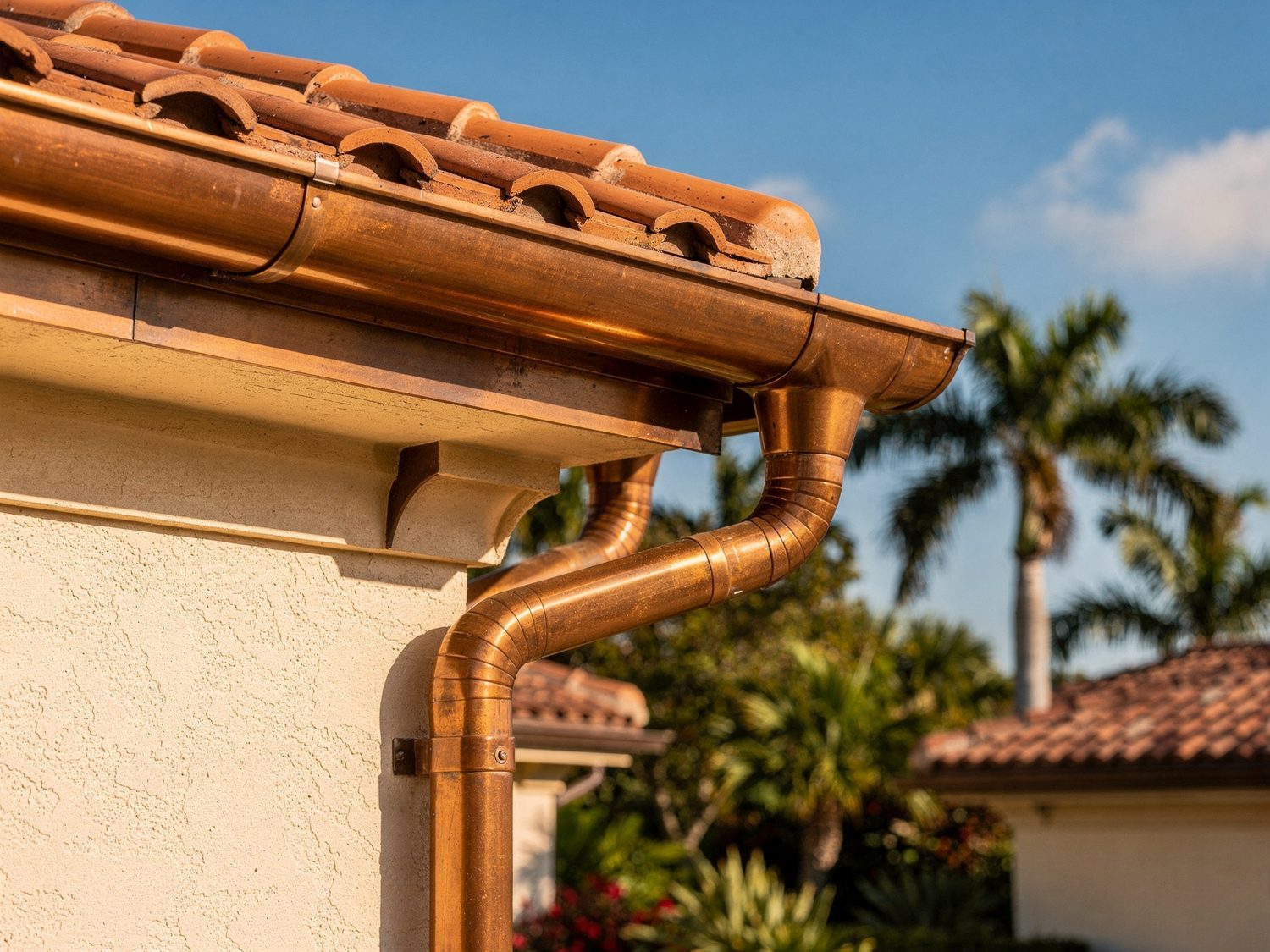 Half-Round & Copper Gutters in Naples, FL